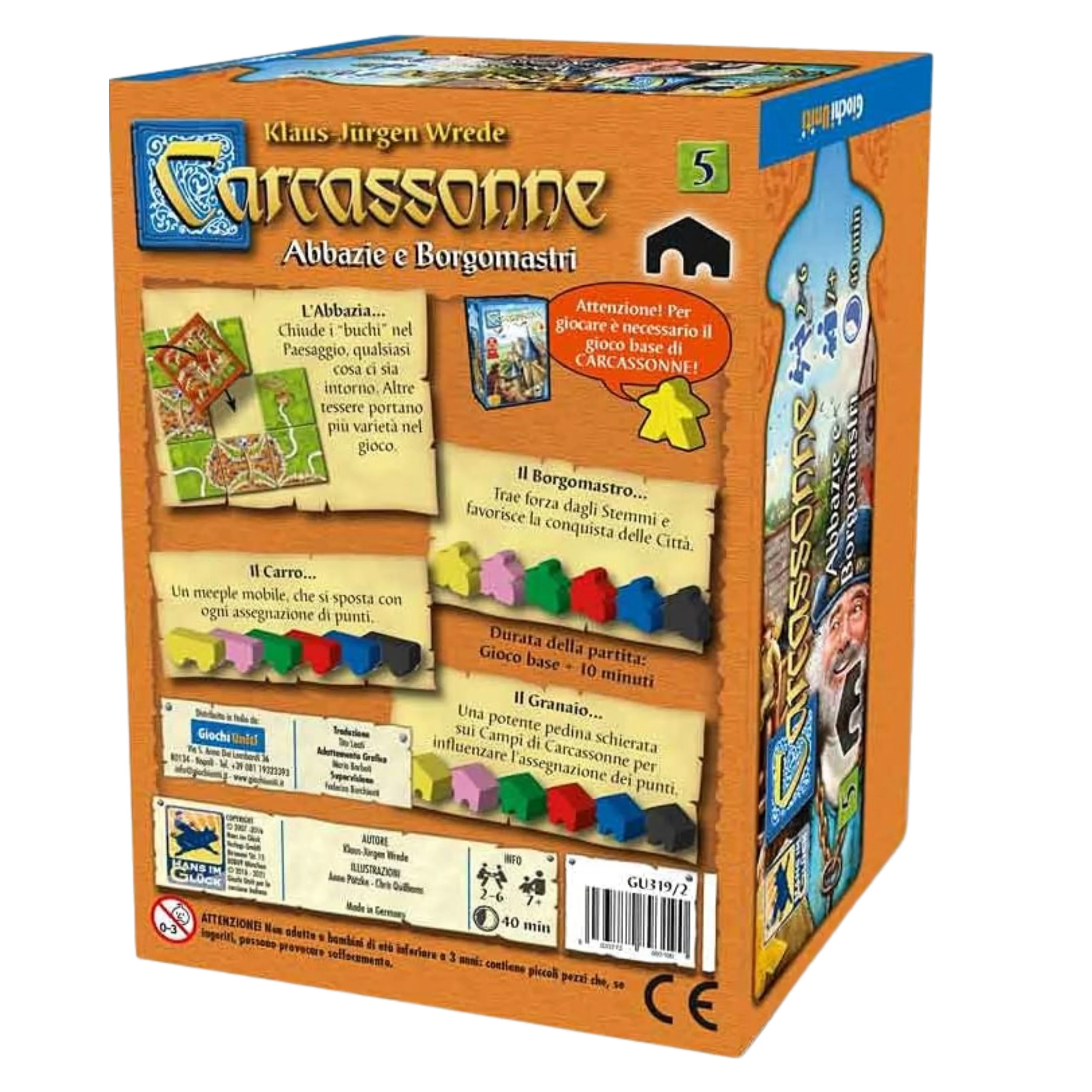 Carcassonne Abbazzie e Borgomastri - Espansione N.5 - Image 2